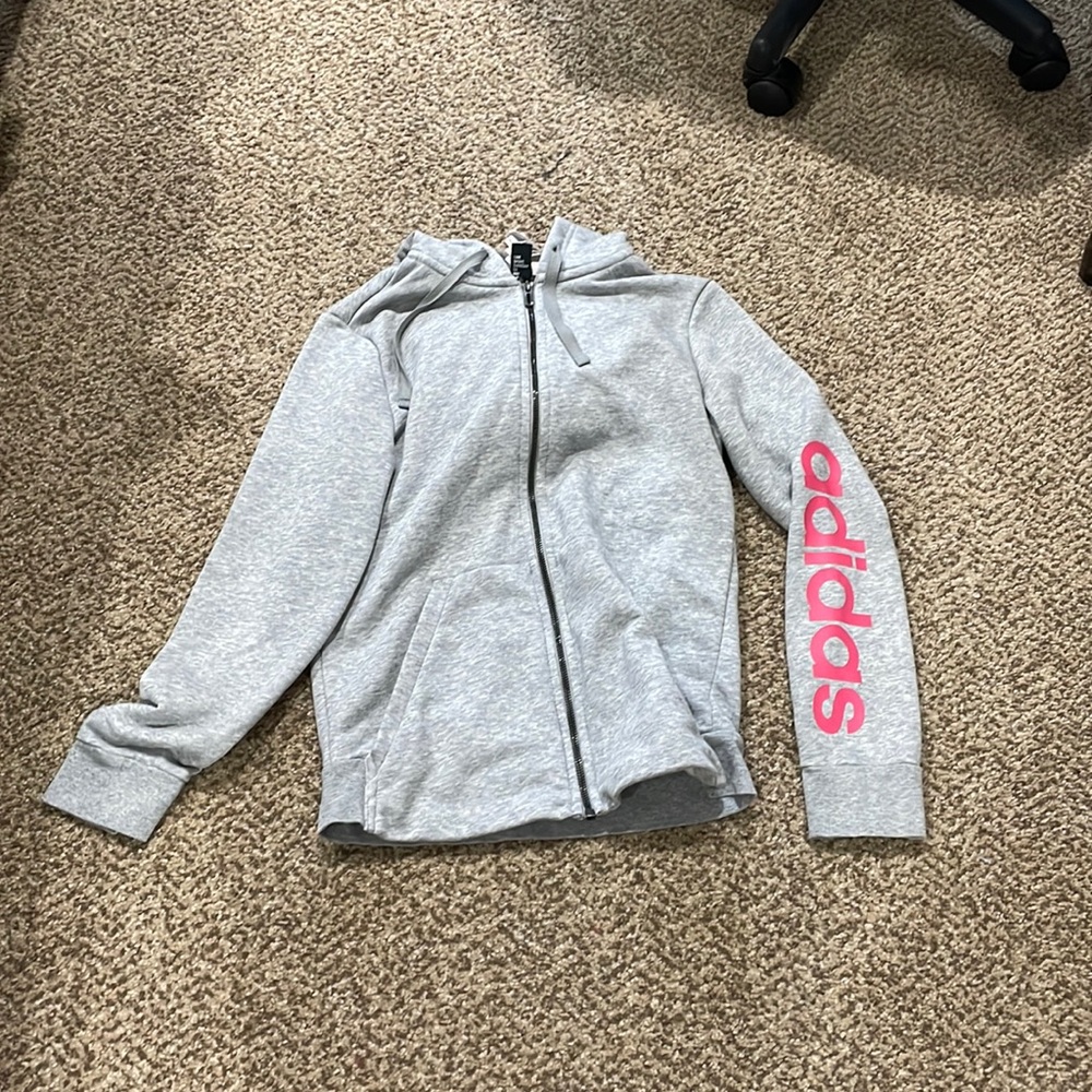 Adidas zip up hoodie (Medium)